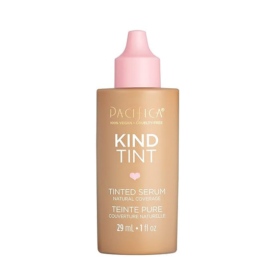 Pacifica Beauty Kind Tint Tinted Serum, Skincare, Vegan Collagen, Hyaluronic Acid, Vitamin C, Niacinamide, Caffeine, Hydrating, Lightweight Foundation, Natural Dewy Skin, Shade 15, 1 fl oz (1 Count)-Velvo Beauty