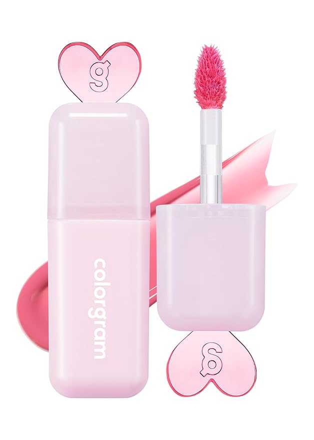 COLORGRAM Juicy Drop Tint 01 Berry Amazing | Juicy Lip Gloss, Glowing Lip Stain with Fruity Colors, Buildable & Blendable, Highly Pigmented-Velvo Beauty