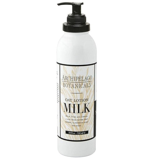 Archipelago Botanicals Oat Milk Lotion, Nurturing and Soothing Daily Moisturizer for Dry or Sensitive Skin, Hydrating Body Lotion, Paraben-Free, Phthalate-Free, 18 oz-Velvo Beauty