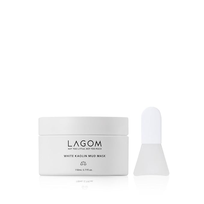 LAGOM White Kaolin Mud Mask for Blackhead Care, Purifying Pore, Dermatologically Tested, for Makeup Boosting 3.3 Fl Oz-Velvo Beauty