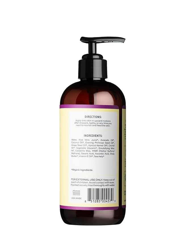 Aleavia Orchid Prebiotic Body Lotion – Lightly Scented, All-Natural Moisturizing Body Lotion with Organic Essential Oils for Soft, Smooth Skin – 12 Oz-Velvo Beauty