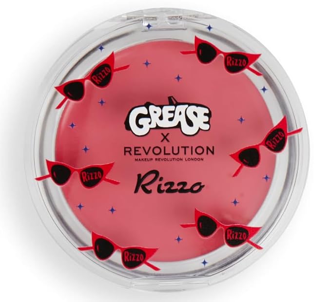 Revolution X Grease Rizzo Melting Blusher Pink Lady, 0.21 oz/ 6 g, Light Rosey-Velvo Beauty