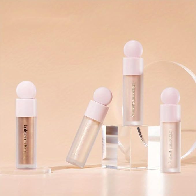 GECOMO Liquid Contour Beauty Wand Face Highlighter Bronzer Makeup Stick, Dewy Finish, Moisturizing Silky Smooth Texture 0.25 Oz/ 7.5ml - 04 CANDLELICHT-Velvo Beauty