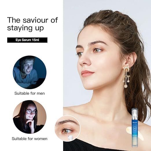 Caffeine Eye Serum for Dark Circles, Puffiness, Bags Under Eyes, Illuminating Eye Serum, Retinol Eye Serum, Anti-Aging Eye Serum for Dark Circles, Age Spots, Fine Lines, Wrinkles-Velvo Beauty