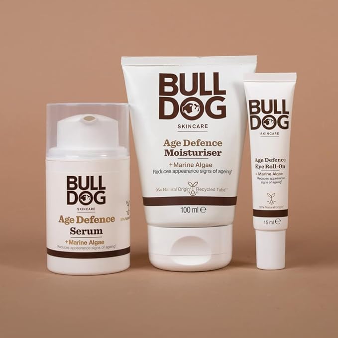 Bulldog Skincare Eye Roll On for Men, Age Defence, Rose, 15 ml-Velvo Beauty