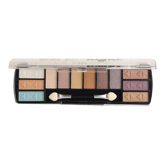 L.A. COLORS Day to Night 12 Color Eyeshadow, Sunset CES425-Velvo Beauty