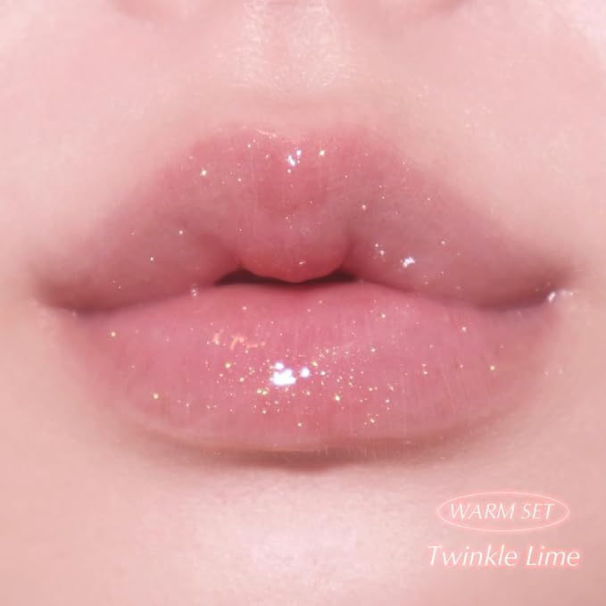 Keep In Touch Jelly Plumper Tint: Tea & Twinkle | Non-Sticky, Long-Lasting Lip Gloss | Vegan and Cruelty-Free Korean Lip Tint (Twinkle Lime)-Velvo Beauty
