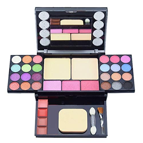 Eyeshadow Palette Makeup Palette 33 Bright Colors Matter and Shimmer Lip Gloss Blush Brushes Cosmetic Makeup Eyeshadow Highly Pigmented Palette-Velvo Beauty