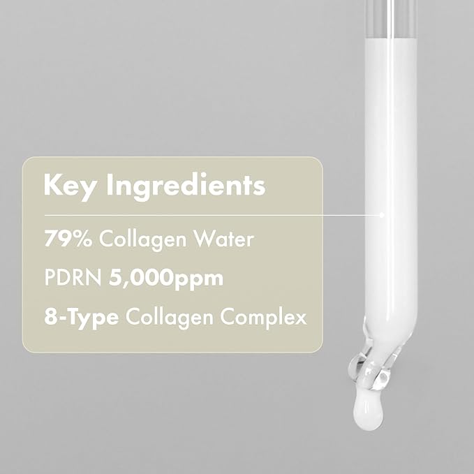Real Collagen Face Serum, Hydrating & Firming Serum with hydrolyzed collagen, Hyaluronic Acid, Plumps, Sagging Skin, Reduces Fine Lines and Wrinkles, Korean Skincare, 33ml / 1.11 fl. oz.-Velvo Beauty