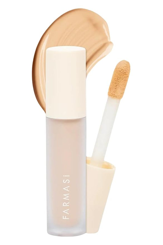 FARMASI Vfx Pro Liquid Concealer Makeup, All-in-one Full Coverage, Highly Pigmented Concealer for All Skin Type, Hide Shadows & Imperfections, Enhance Skin Fullness Foundation Concealer 0,24 Fl Oz C02-Velvo Beauty