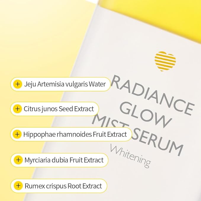 LALACHUU Glow Mist Serum – Hydrating & Soothing Face Mist Artemisia, Centella Asiatica, Evening Primrose, Korean Skin Care, Made in Korea, for Sensitive Skin (Radiance, 3.38 oz)-Velvo Beauty