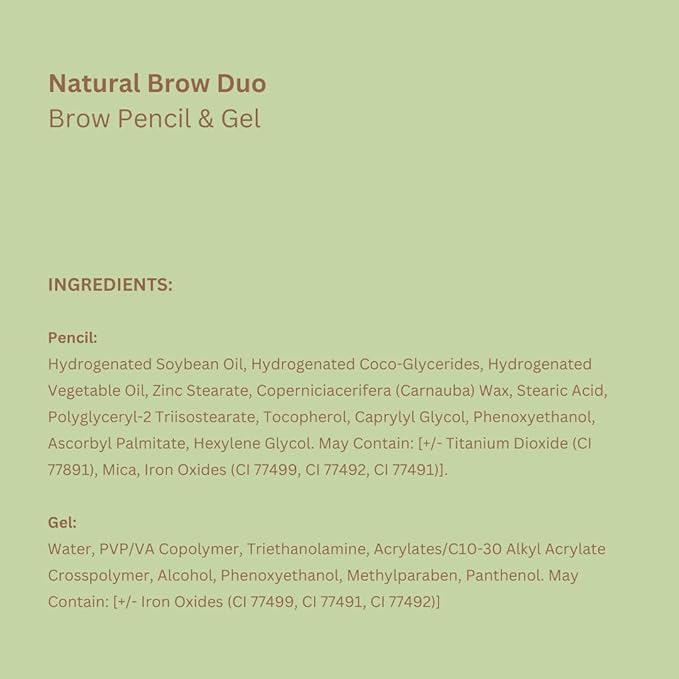 Pixi Natural Brow Duo - Natural Brown, 0.2oz-Velvo Beauty