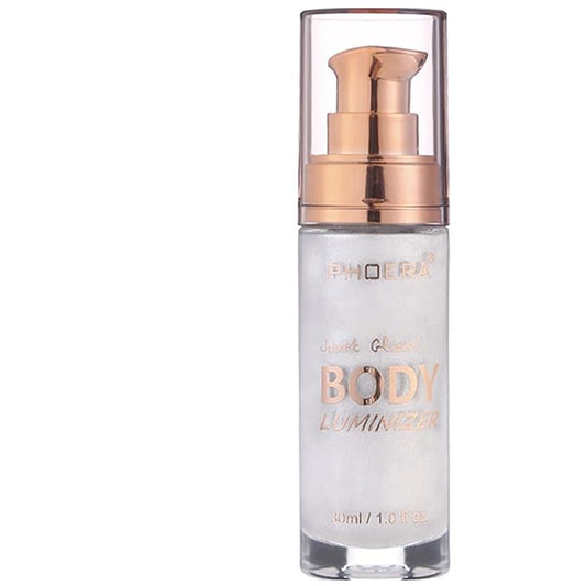 PHOERA Body Luminizer Highlighter, Waterproof Moisturizing and Glow For Face & Body, Face Body Glow Illuminator (105 Diamond Platinum)-Velvo Beauty