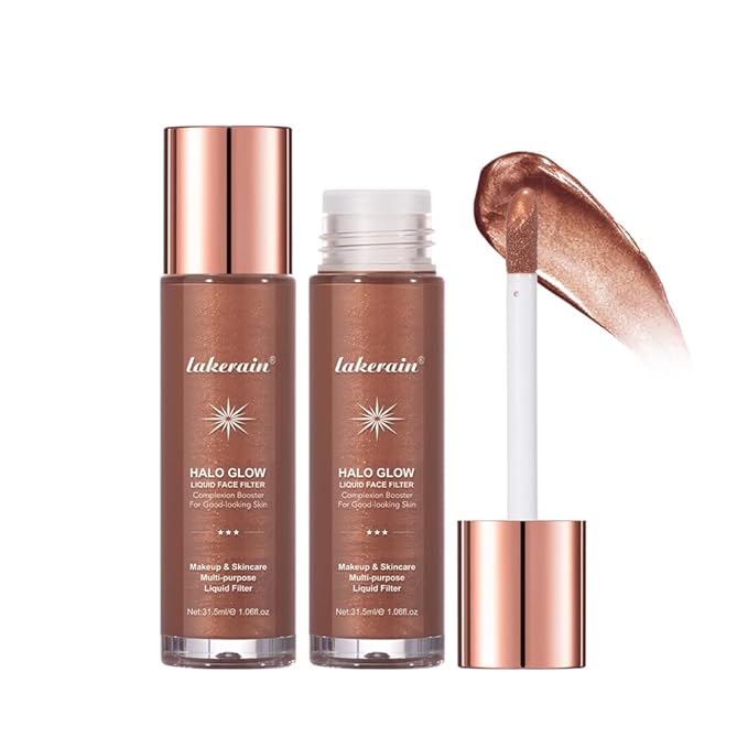 Halo Glow Liquid Face Filter, Complexion Booster For A Glowing, Soft-Focus Look, Infused With Hyaluronic Acid, Vegan & Cruelty-Free 1.06 OZ/31.5ml -07-Velvo Beauty