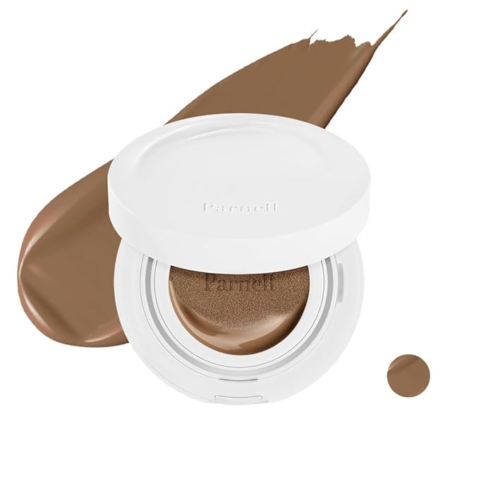 Parnell Cicamanu Serum Cushion - Moisturizing Foundation for Soothing, Coverage, Glass Skin and Lightweight for Sensitive and Dry Skin Pearl Skin (0.52 Fl Oz) (40C)-Velvo Beauty