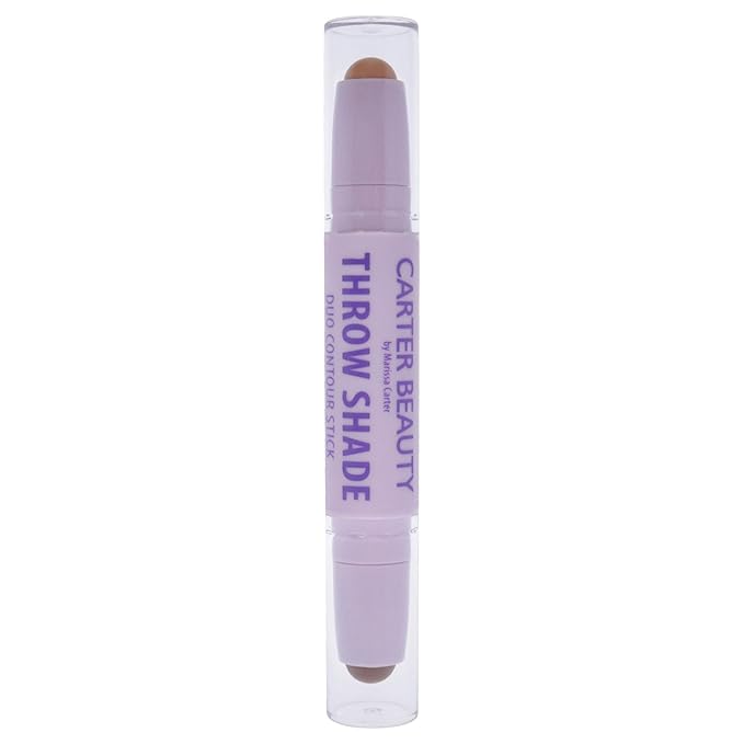 Carter Beauty By Marissa Carter Throw Shade Duo Contour Stick- Adds Definition To The Face - Conceals And Corrects The Complexion - Easily Blendable - Cruelty-Free - Medium - 0.08 Oz-Velvo Beauty