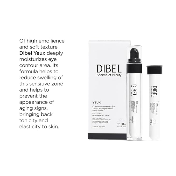 Dibel Yeux – Eye Contour Cream – 360° Periocular Care - Prevents expression lines – Includes refill-Velvo Beauty