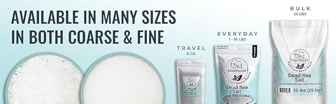 Natural Elephant Dead Sea Bath Salt | 10 Pound Bag (160oz) | 100% Natural and Pure| Fine Grain | for Bathing and Relaxation of Body and Mind-Velvo Beauty