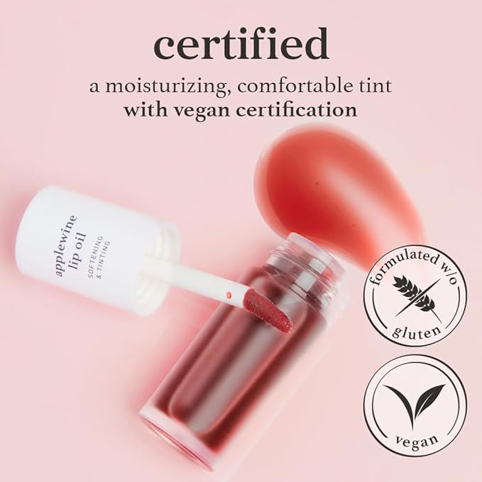 NOONI Korean Lip Oil - Applewine | Long-Lasting, Moisturizing, Plumping, Revitalizing for Dry Lips, Waterproof, No Peel Off, Hydrating, Nourishing Crystal Clear, 0.12 FL Oz-Velvo Beauty