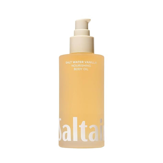 Saltair Body Oil. Luxurious Salt Water Vanilla After Shower and Bath Oil Moisturizer for Women and Men. Botanical, Non-Greasy, and Well-Absorbing Lotion for Hydrating Dry Skin. 4oz Pump Bottle-Velvo Beauty
