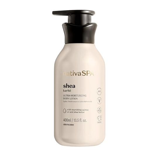 Nativa SPA Shea Moisturizing Body Lotion, Fragranced Skin Moisturizer with Purified Quinoa Drops, 13.5 Ounce-Velvo Beauty