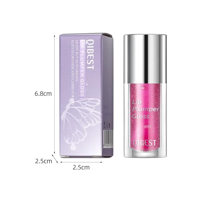 Plumping Lip Oil,Tinted for Lip Care Moisturizing lip oil,Long Lasting Nourishing Non-sticky (#1)-Velvo Beauty