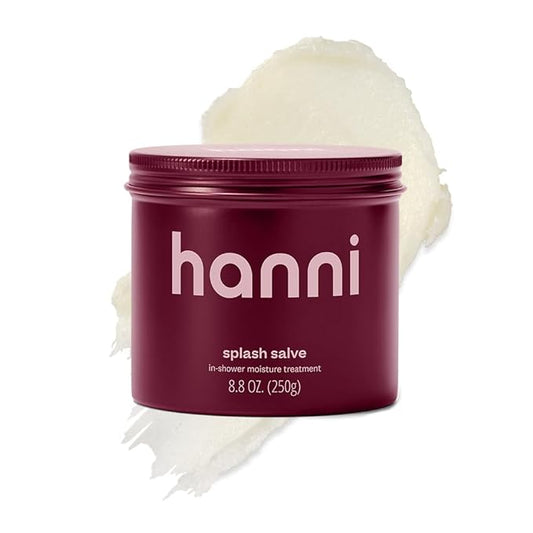 HANNI Splash Salve Body Mask, In-Shower Moisturizer with Coconut, Jojoba, Shea Butter & Glycerin, Deep Conditioning for All Skin Types, 250 mL / 8.8 oz-Velvo Beauty