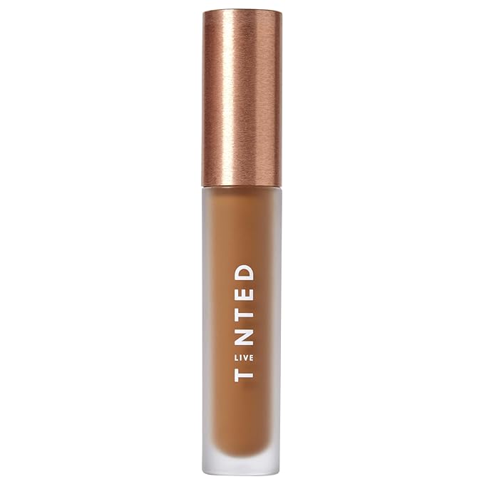 Live Tinted Hueskin Serum Concealer - Medium-to-Full Coverage Concealer with Niacinamide, & Hyaluronic Acid for Dark Circles, Fine Lines & Wrinkles, Buildable Long-Lasting Formula, 0.35 oz - Shade 4-Velvo Beauty