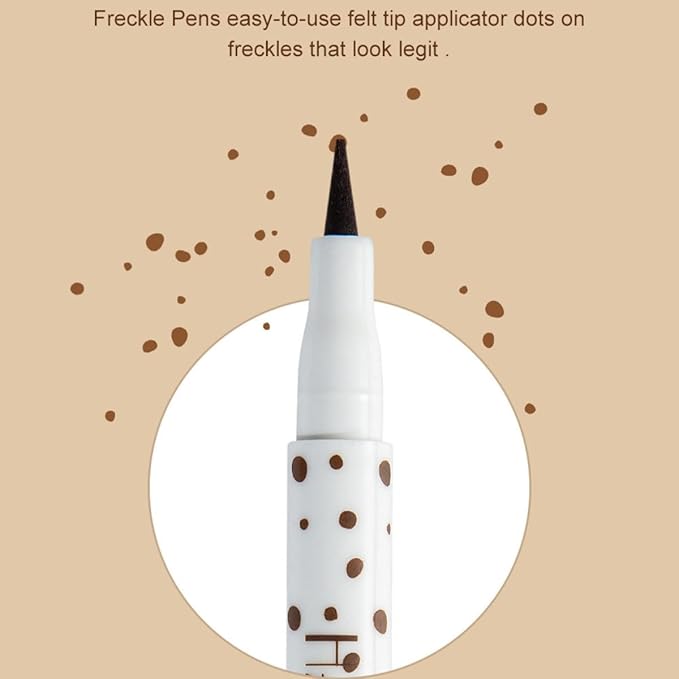 Freckle Pen Face Concealer Point Out Natural Waterproof Longlasting Freckle Makeup 2 Pcs Light Brown & Chestnut-Velvo Beauty
