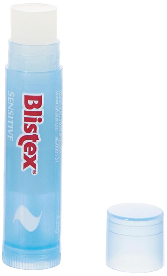 Blistex Simple & Sensitive Lip Balm, 0.15 Ounce Tube – Hypo-Allergenic Unflavored Lip Balm, Gentle Lip Moisturizer For Dry Lips, Contains Shea & Cocoa Butter-Velvo Beauty