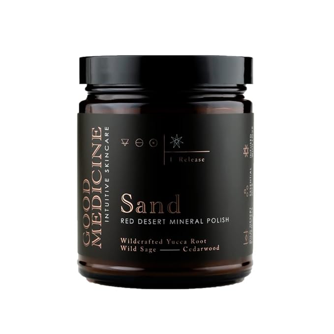 Sand Red Mineral Polish for Body & Face - Deep Exfoliator Scrub with Desert Mineral Sand - Natural Ingredients - Skincare for Women and Men (9 oz)-Velvo Beauty