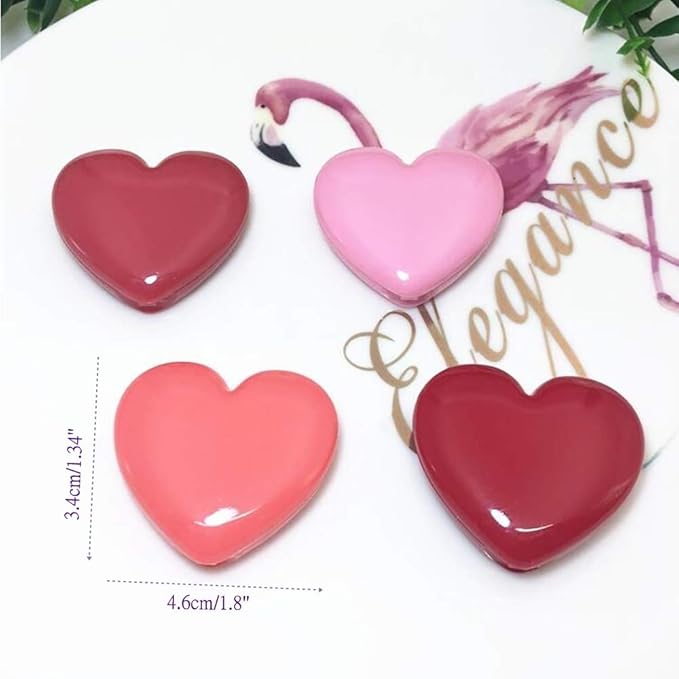 RONRONS 8 Pack Empty Eyeshadow Palette Mini Heart Shaped Lipstick Container Case DIY Cosmetics Container with Mirror-Velvo Beauty