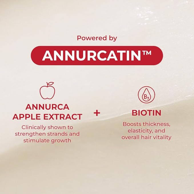 MOEV ANNURCATIN Hair Treatment Mask, Korean Wash-Off Hair Care Mask Apple Deep Damage Conditioner Sulfate-Free with Thickening Moisturizing for Damaged Thin Dry Hair, 6.76 fl.oz. (Apple & Freesia)-Velvo Beauty