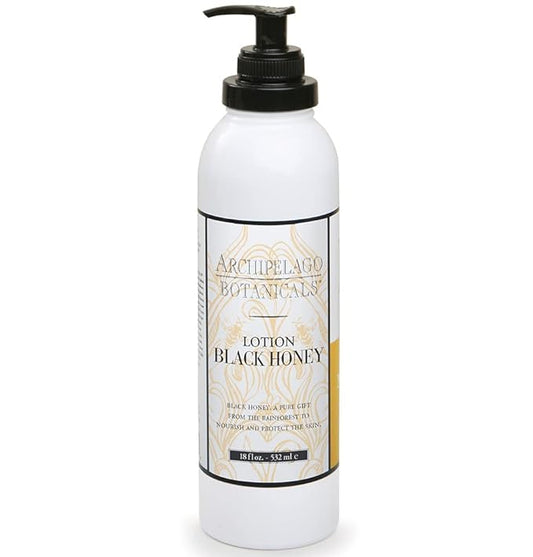 Archipelago Botanicals Black Honey Lotion, Hydrating Body Lotion for Dry Skin, Nourished and Healthy Skin Care, Paraben-Free, Phthalate-Free, 18 oz-Velvo Beauty