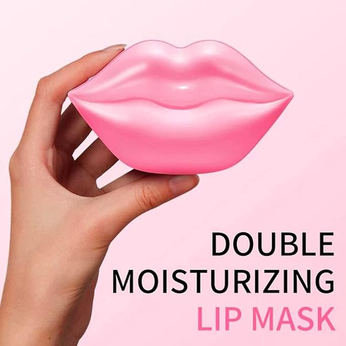 20Pcs Moisturizing/Plumping Lip Mask, Restores Moisture Mask for Dry Lips and Lines Overnight Care, Gel Treatment Masks (Pink)-Velvo Beauty