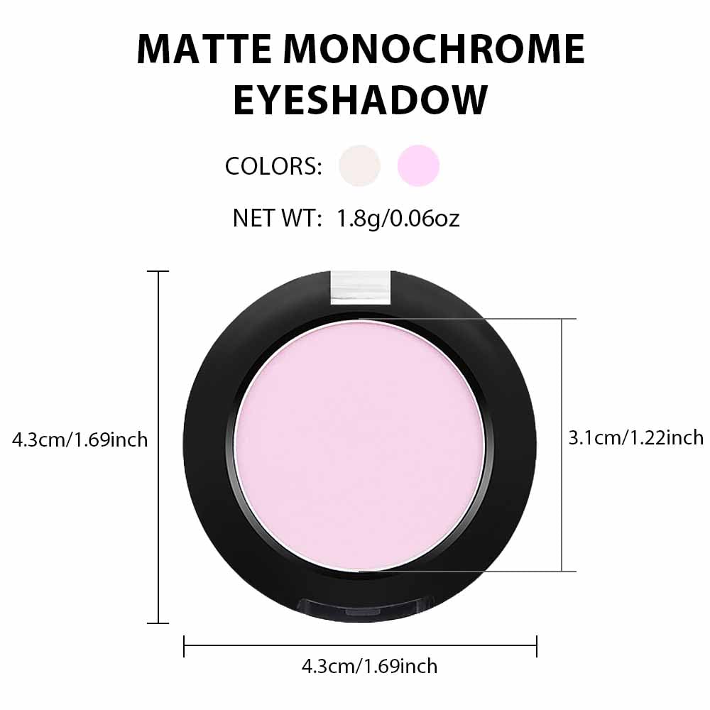 Eyeshadow Single Matte, High-Pigment Monochrome Eye Shadow Pressed Powder, Everyday Velvety Silky Eye Makeup Looks, Professional Long-Lasting Waterproof Single Eyeshadow Palette, Pink Nude 02-Velvo Beauty