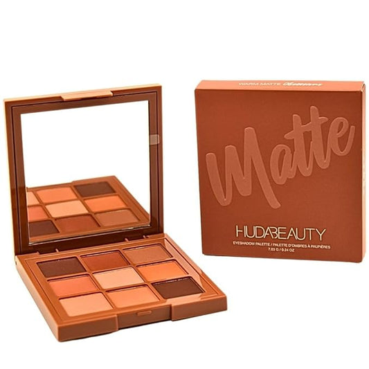 HUDA BEAUTY Matte Obsessions Eyeshadow Palette Warm Matte Obsessions-Velvo Beauty