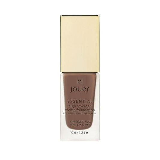 Jouer Essential High Coverage Crème Foundation - Available in 50 Shades for All Skin Tones - Healthy Ingredients - Paraben, Gluten & Cruelty Free - Vegan Friendly-Velvo Beauty