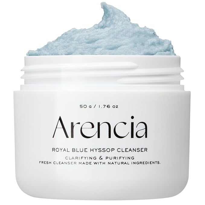 Hyssop Brightening & Deep-Cleansing Face Scrub & Exfoliator - All Skin Types, For Sebaceous Filaments & Blackheads (1.76oz)-Velvo Beauty