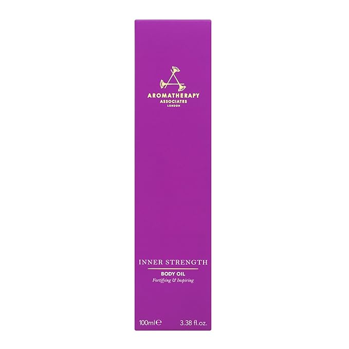 Aromatherapy Associates Inner Strength Body Oil. Luxurious Blend of Oils Made with Clary Sage and Geranium Essential Oils (3.4 fl oz)-Velvo Beauty