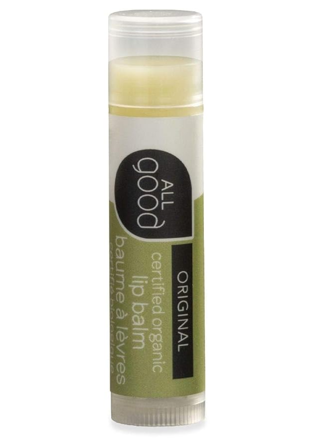 All Good Organic Lip Balm for Soft Smooth Lips - Calendula, Lavender, Olive Oil, Beeswax, Vitamin E | (Original) (3-Pack)-Velvo Beauty