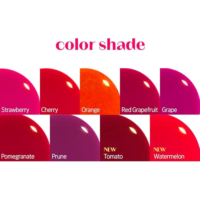 ETUDE Dear Darling Water Tint #4 Red Grapefruit Ade (9g) | Vivid Color Lip Stain with Moisturizing Weightless & Non-sticky Finish Lip Stain | Korean Makeup, Kbeauty-Velvo Beauty