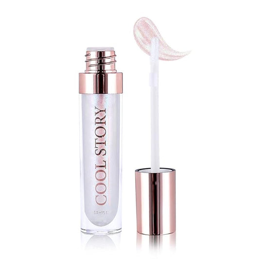 GECOMO Colorful Explosive Pearlescent Lip Gloss 3D Multifunctional Fine Glitter Chameleon Lip Gloss Polarized Diamond Makeup, Magic Big Brush Color Changing Lip Oil(101# COLORFUL FLASH)-Velvo Beauty