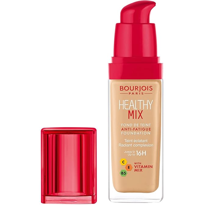Bourjois Healthy Mix Anti-Fatigue Medium Coverage Liquid Foundation 53 Light Beige, 30ml, 29199601053-Velvo Beauty