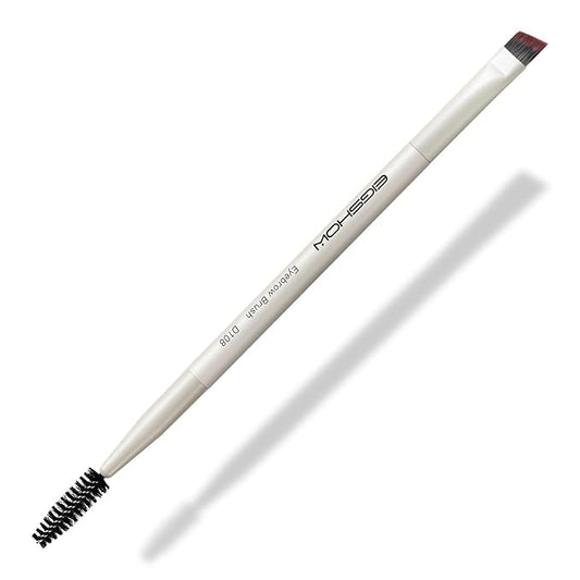 Eyebrow Brush, Dual-ended Angled Eyebrow Brush for Brows or Lashes D108 - Black-Velvo Beauty