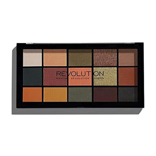 Makeup Revolution Reloaded Palette, Makeup Eyeshadow Palette, Includes 15 Shades, Lasts All Day Long, Vegan & Cruelty Free, Iconic Division, 16.5g-Velvo Beauty