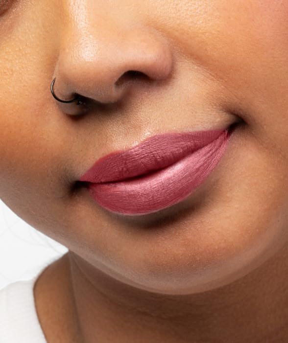 Aromi Metallic Liquid Lipstick | Rose Chestnut Lip Color with Shimmery Finish, Vegan, Cruelty-free, Long-lasting, Waterproof, Gluten Free (Alpine Bloom)-Velvo Beauty