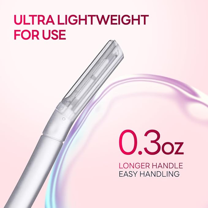 Dermaplane Razor for Women, Dermaplaning Tool - Face Razors for Women and Men, Eyebrow Trimmer and Facial Hair Removal Shaver, Gentle Exfoliation Blades Epilator for Men (6 Count)-Velvo Beauty