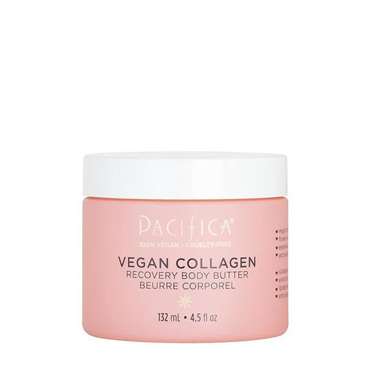 Pacifica Beauty | Vegan Collagen Body Butter | Hydrating, Nourishing, Moisturizer | Long-Lasting Hydration | Cream Lotion for Dry Skin | Light Floral Scent | Paraben Free | Vegan + Cruelty Free-Velvo Beauty
