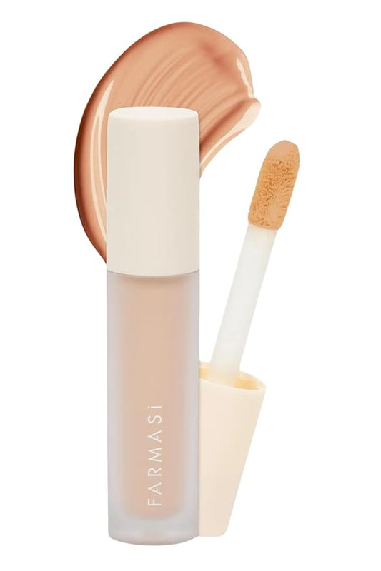 FARMASI Vfx Pro Liquid Concealer Makeup, All-in-one Full Coverage, Highly Pigmented Concealer for All Skin Type, Hide Shadows & Imperfections, Enhance Skin Fullness Foundation Concealer 0,24 Fl Oz C11-Velvo Beauty